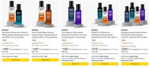 Image of Beardo Perfume at minimum 80% Discount