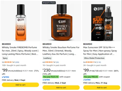 Image of Beardo Perfumes Starting @ ₹99