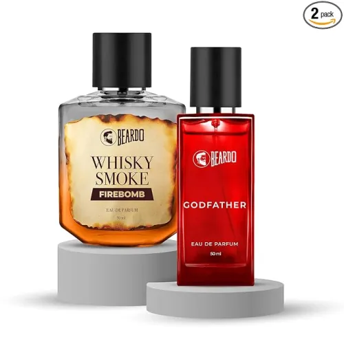 Image of Beardo Power & Fire Perfume Combo (GodFather & Whisky Smoke, 2x50ml)