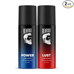 Beardo Power & Lust Perfume Body Spray (Set of 2)