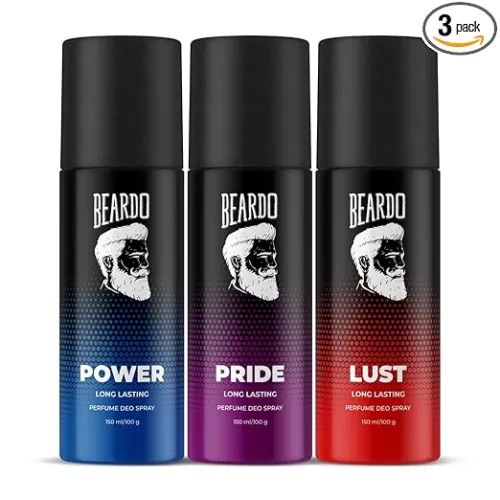 Image of Beardo Power, Lust & Pride Perfume Body Spray 