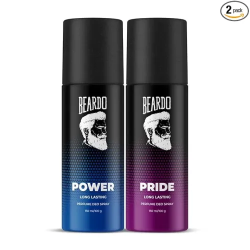 Image of Beardo Power & Pride Perfume Body Spray 150ml x 2 (Set of 2) 