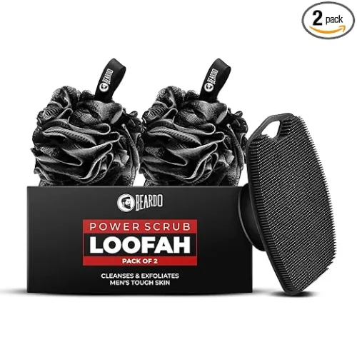 Image of Beardo Power Scrub Loofah & Silicone Body Scrubber