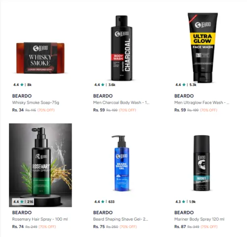 Image of Beardo products upto 75% Discount
