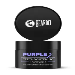 BEARDO Purple X Teeth Whitening Powder for Stain & Yellow Teeth - 50g