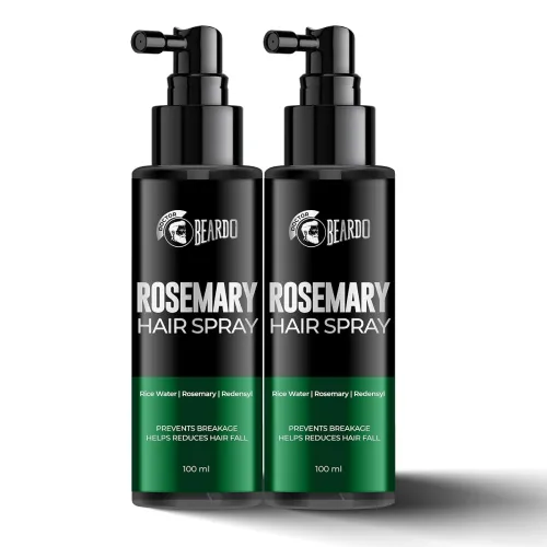 Image of Beardo Rosemary Hair Spray with Redensyl & Rice Water (100ml * pack of 2)