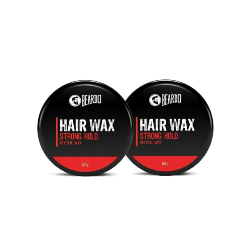 Image of Beardo Stronghold Hair Wax, 50gm (Pack of 2) | Crystal Hair Wax | Hair Wax Men | Styling Wax | Glossy Finish | Shine | S