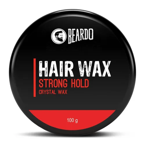 Image of Beardo Stronghold Hair Wax| Glossy Finish | Shine | Strong Hold 100 gm