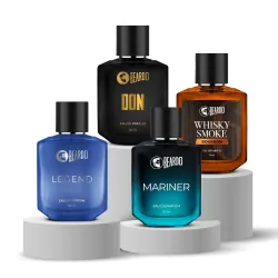 BEARDO Thug Life Edp Combo Don, Whiskey Smoke Bourbon, Mariner & Legend Perfume for Men (50mlx4) | Long Lasting Perfume 