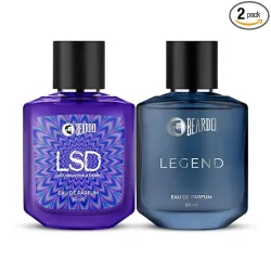 Beardo Twin Legends- LSD & Legend Perfume for Men (50ml x 2) | Long Lasting Fragrance | Long Lasting Perfume for Men | G
