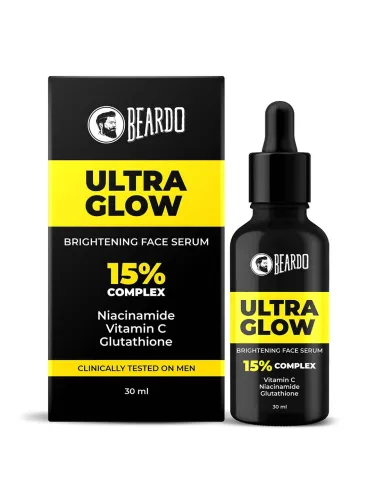 Image of BEARDO Ultra Glow Brightening Face Serum with Niacinamide & Vitamin C - 30 ml