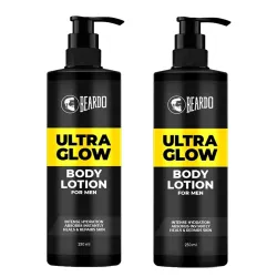 Beardo Ultraglow Body Lotion for Men -250mlx2