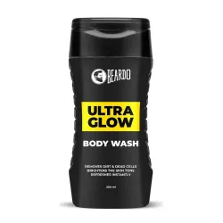 Beardo UltraGlow Body Wash for Men, 200ml | Moisturizes & Hydrates the Skin | Contains Mulberry & Bearberry Extracts for Deep Cleansing & Nourishment | Soft & Smooth Skin