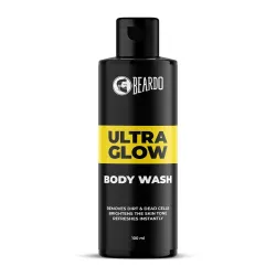 Beardo UltraGlow Body Wash for Men, 100ml | Moisturizes & Hydrates the Skin | Contains Mulberry & Bearberry Extracts for Deep Cleansing & Nourishment | Soft & Smooth Skin