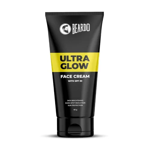 Image of Beardo Ultraglow All in One Face Cream For Men with SPF 30, 60g | Aloe Vera With Vitamin E and Niacinamide for Skin Brig