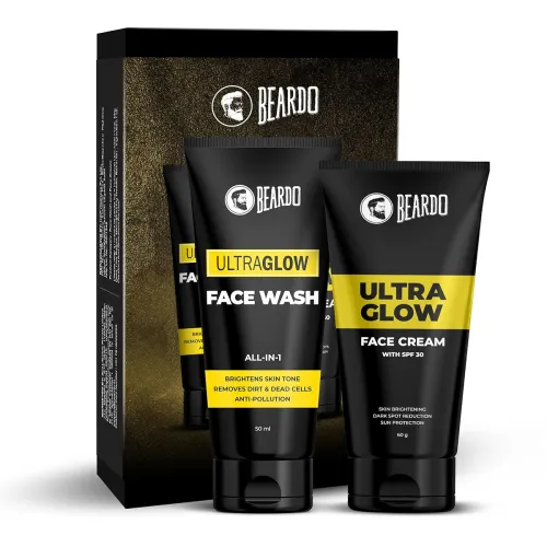 Image of Beardo Ultraglow Facewash & Cream – 50ml + 60g
