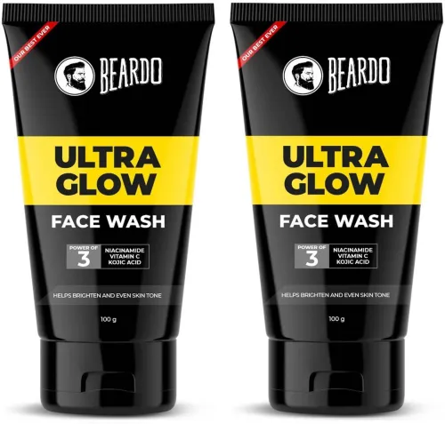 Image of BEARDO Ultraglow Facewash For Men, Combo Face Wash (200 ml)