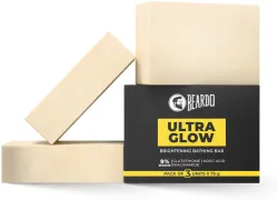 BEARDO Ultraglow Soap | 2% Kojic Acid, 5% Niacinamide, 2% Glutathione | Brightening (3 x 75 g)