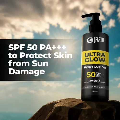 Image of Beardo Ultraglow SPF 50 Body Lotion (250ml