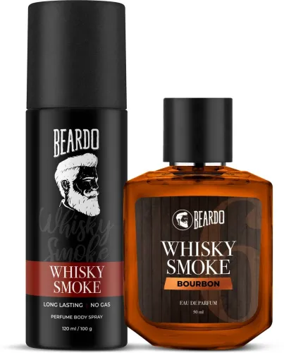 Image of Beardo Whisky Smoke Body Spray & Bourbon EDP 170ml Set