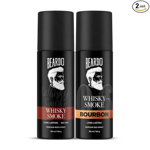 Image of Beardo Whisky Smoke & Bourbon Perfume Body Spray (Set of 2) 