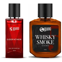 Beardo Whisky Smoke & Godfather Perfume Combo (50mlx2) Spicy, Woody