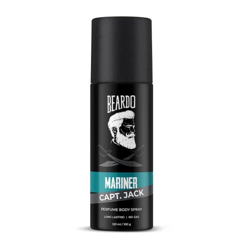 Image of Beardo Mariner Capt Jack No Gas Perfume Body Spray for Men, 120ml
