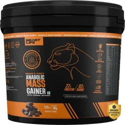 BeastLife High Protein Weight Gainer - No Maltodextrin | Cereal Based Extract Weight Gainers/Mass Gainers (5 kg, Belgian Chocolate)