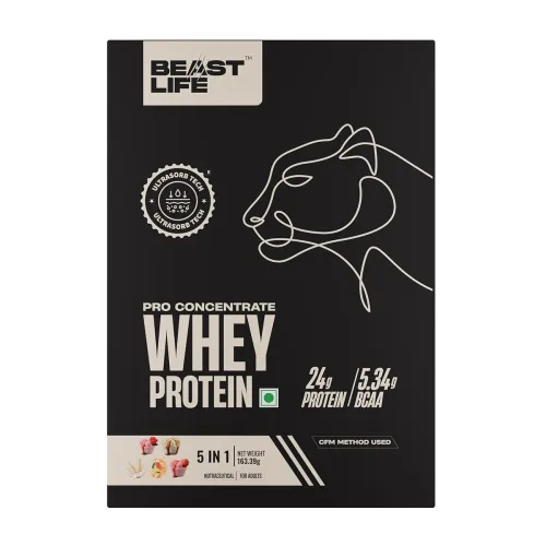 Image of BeastLife Pro 100% Whey Protein Sachet (Pack of 5)