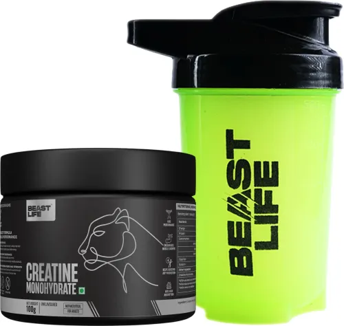 Image of BeastLife Pure Creatine Monohydrate with Shaker Creatine (100 g, 500 ml)