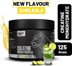 BeastLife Super Micronized Creatine Monohydrate (125 g, Shikanji)