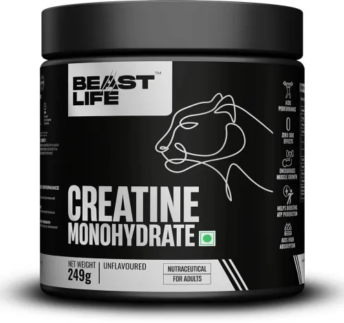 Image of BeastLife Super Micronized Creatine Monohydrate Unflavoured 249g