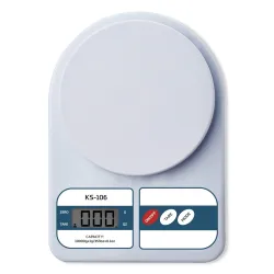 beatXP 10kg Digital Kitchen Weighing Scale (White)