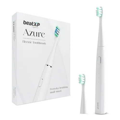 Image of beatXP Azure Electric Toothbrush 2 Brush Heads & 5 Cleaning Modes