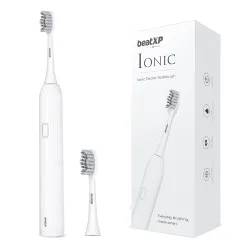 beatXP Ionic Electric Toothbrush for Adults with 2 Brush Heads & 4 Cleaning Modes | Rechargeable Electric Toothbrush