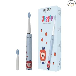 beatXP Jiggle Sonic Electric Toothbrush for Kids with 2 Brush Heads 