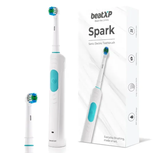 Image of beatXP Spark Sonic Electric Toothbrush with 2 Brush Heads