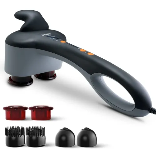 Image of beatXP Thunder Pro Double Headed Massager (Jade Black) 