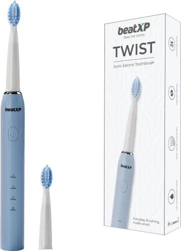 Image of beatXP Twist Sonic with 2 Brush Heads & Rechargeable Electric Toothbrush Electric Toothbrush 
