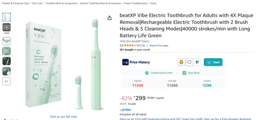 Image of beatXP Vibe Electric Toothbrush