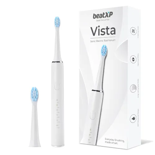 Image of beatXP Vista Sonic Electric Toothbrush for Adults with 2 Brush Heads & 5 Cleaning Modes 
