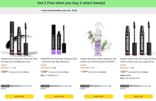 Image of Beauty & Personal Care Items: Buy 2 Get 2 Free