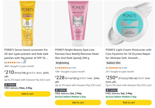 Image of Beauty Product Minimum 50% Discount