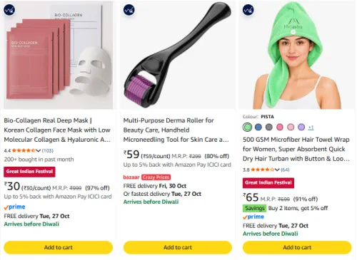 Image of Beauty Products Starts @ ₹30