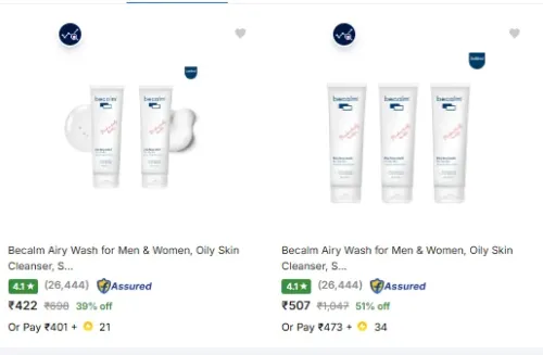 Image of Becalm face wash at minimum 39% Discount