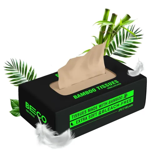 Image of Beco Bamboo 2-Ply Eco Tissue Box – 100 Pulls 