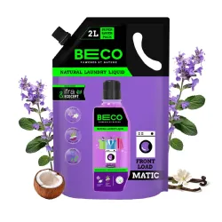 Beco Natural Liquid Detergent Front Load 2 L Refill Pack