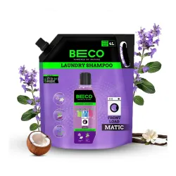 Beco Natural Liquid Detergent Front Load-4L Refill Pack | Tough Stain Removal