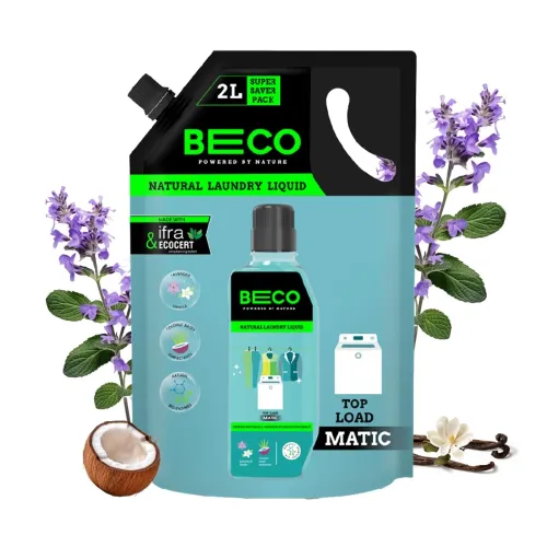 Image of Beco Natural Liquid Detergent Top Load 2 L Refill Pack