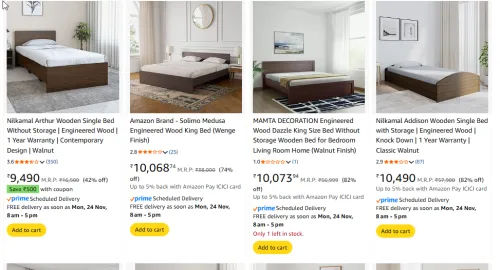 Image of bed Furniture up to 85% Discount